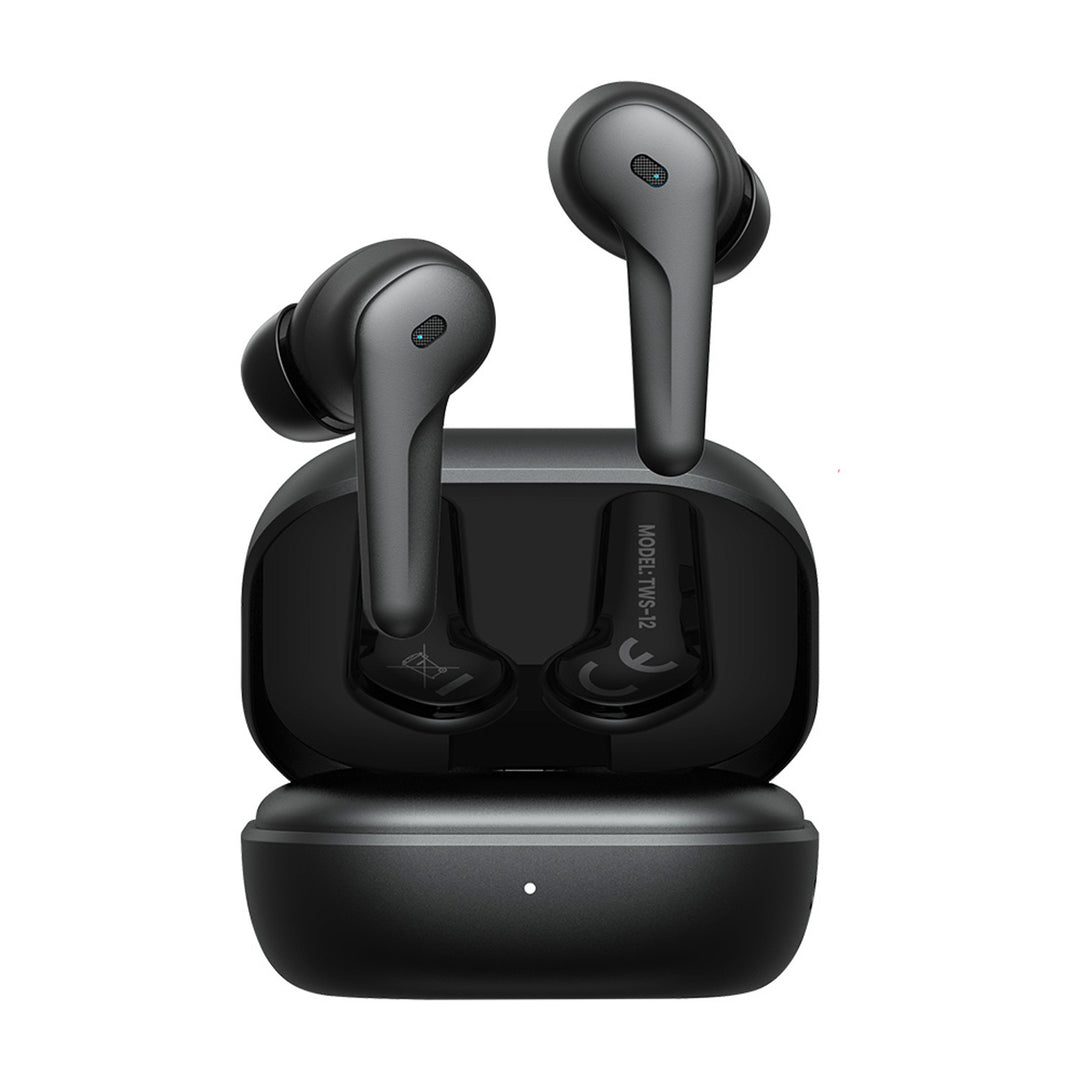 Auriculares inalámbricos Savio, Bluetooth 5.3, ANC, USB-C, negro