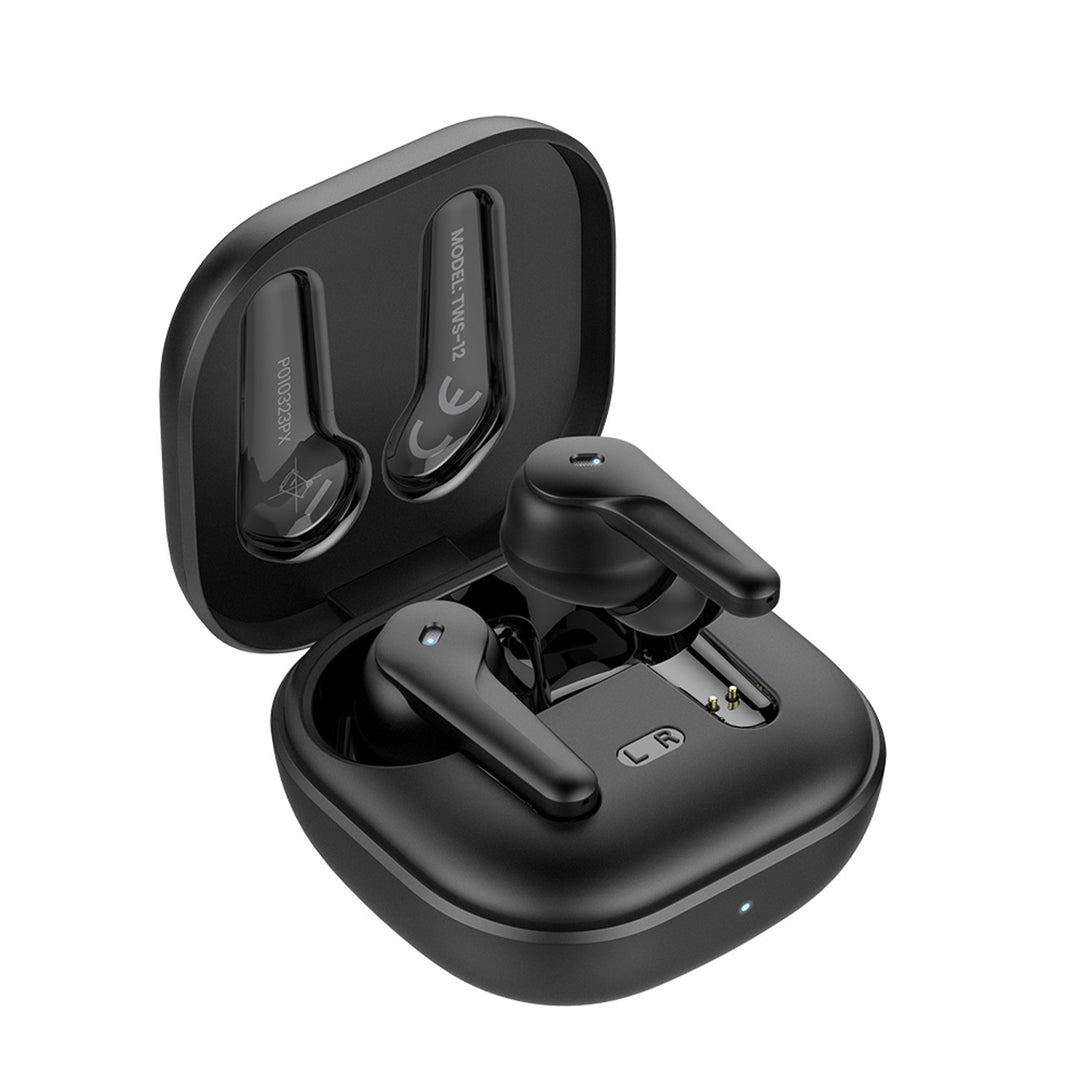 Auriculares inalámbricos Savio, Bluetooth 5.3, ANC, USB-C, negro