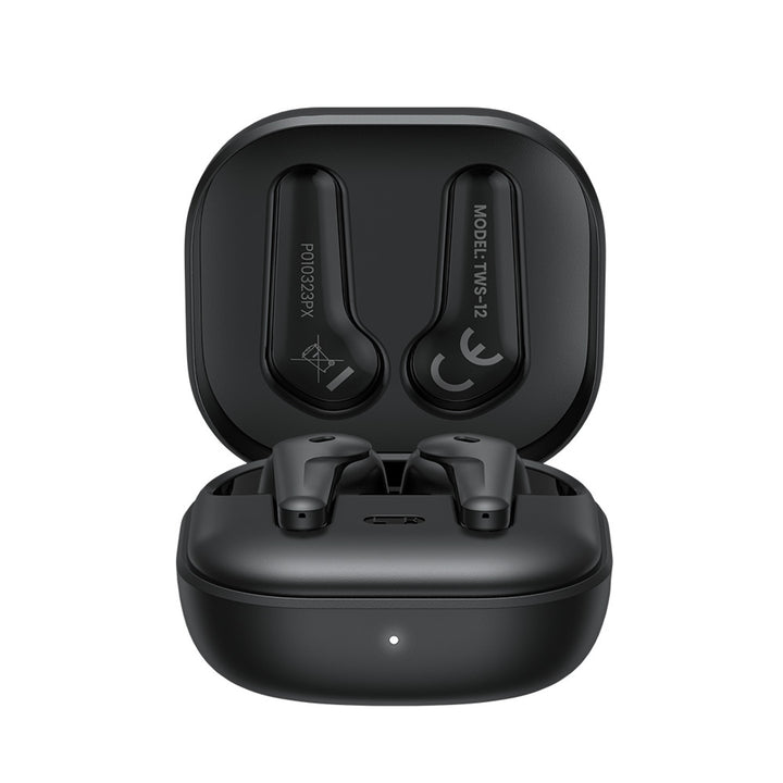 Auriculares inalámbricos Savio, Bluetooth 5.3, ANC, USB-C, negro
