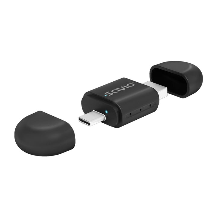 Adaptador de corriente Savio, CarPlay, Android Auto, Bluetooth, Wi-Fi, SAVTR-17