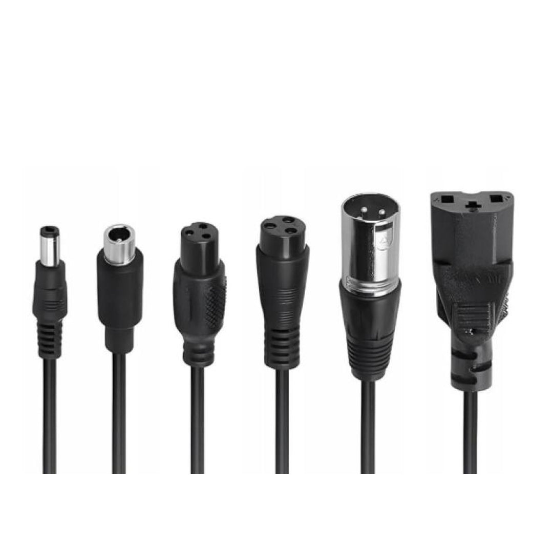 Cargador universal Lextool para scooters y vehículos eléctricos, 54,6V 2A, 6 enchufes DC, LXG95