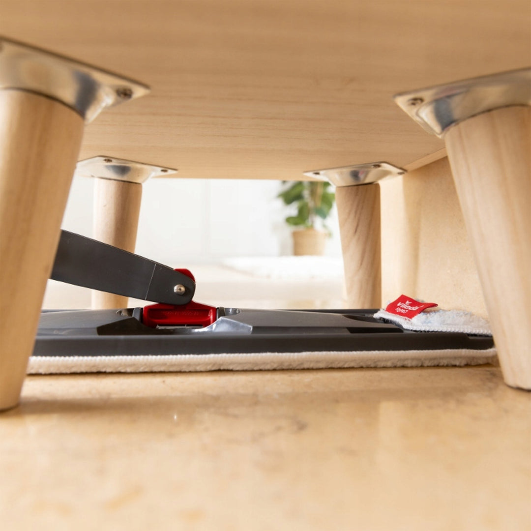 Vileda H2prO fregona plana, 100% separación agua limpia/agua sucia, dos depósitos, almohadilla de microfibra, 360° punta, 175774