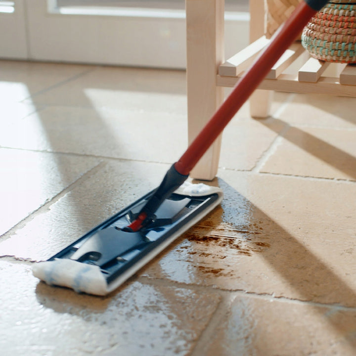 Vileda H2prO fregona plana, 100% separación agua limpia/agua sucia, dos depósitos, almohadilla de microfibra, 360° punta, 175774