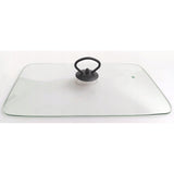 Calientaplatos de cerámica Maestro, rectangular, blanco, capacidad 1,7L, puede usarse en el horno, rejilla y tapa con asa incluidas, MR-11362-73