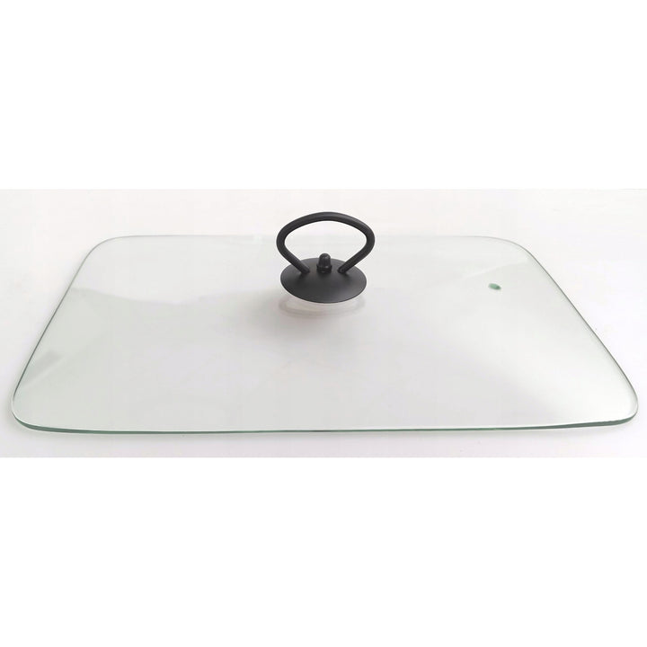 Calientaplatos de cerámica Maestro, rectangular, blanco, capacidad 2,4L, puede utilizarse en el horno, rejilla y tapa con asa incluidas, MR-11562-73