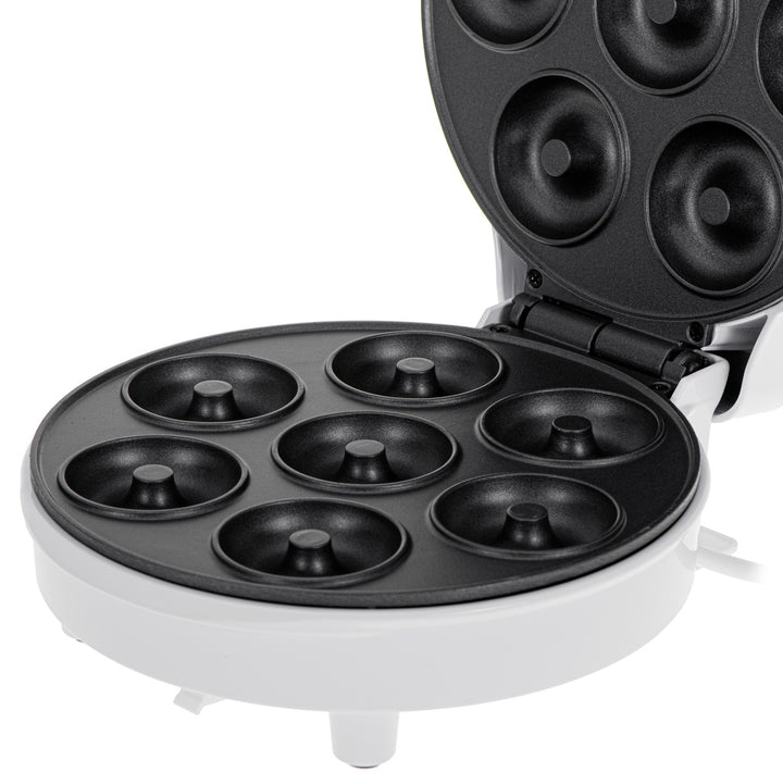 Roscadora Adler, para 7 rosquillas, revestimiento antiadherente, blanca, 1500W, AD 3075