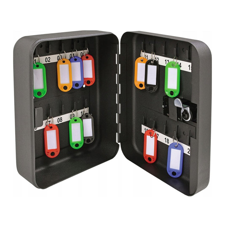 Armario para llaves Tracer, cerradura de combinación, 20 ganchos, acero, Armario para llaves