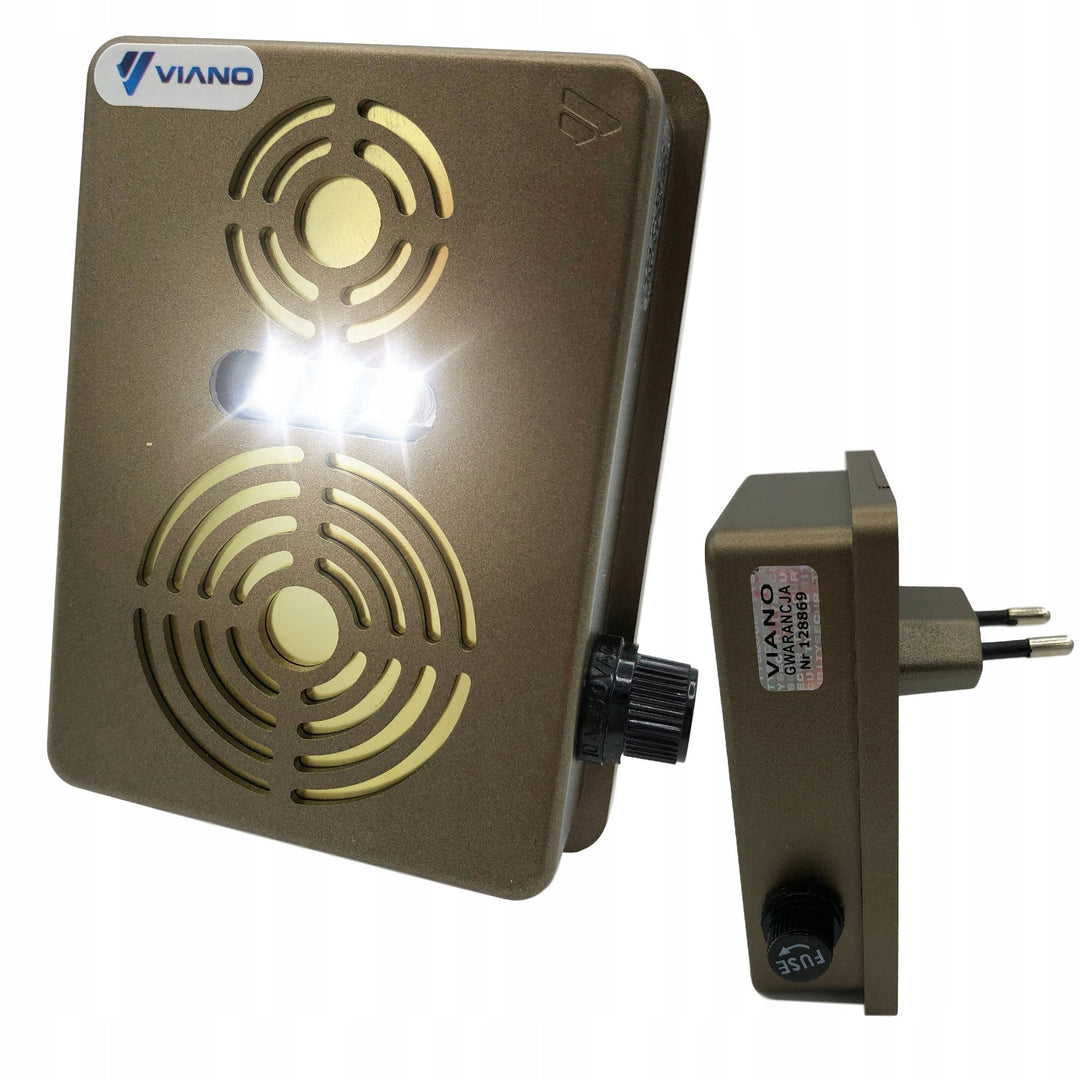 Ahuyentador de roedores, martas y ratones Viano, generador de ultrasonidos, radar, dos altavoces, Duo Gold