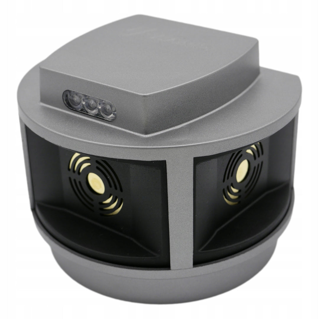 Ahuyentador de roedores, ahuyentador de martas, ahuyentador de ratones Viano, generador de ultrasonidos, panel estroboscópico, tres altavoces, Trio-Strob