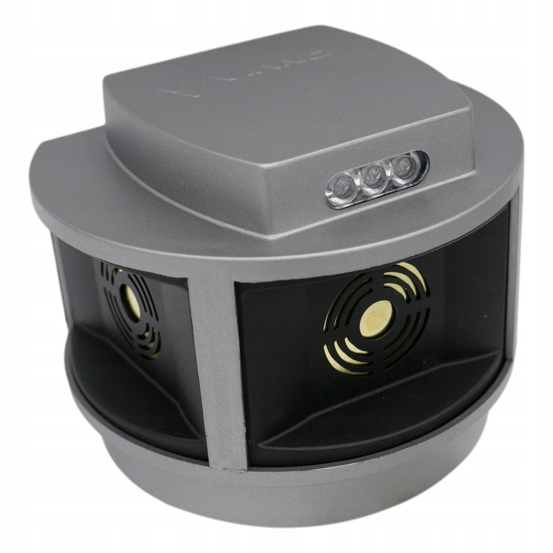 Ahuyentador de roedores, ahuyentador de martas, ahuyentador de ratones Viano, generador de ultrasonidos, panel estroboscópico, tres altavoces, Trio-Strob