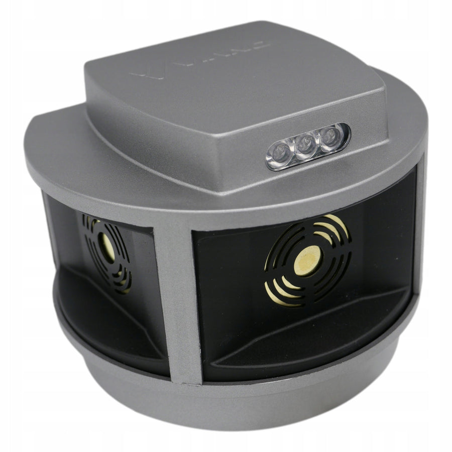 Ahuyentador de roedores, ahuyentador de martas, ahuyentador de ratones Viano, generador de ultrasonidos, panel estroboscópico, tres altavoces, Trio-Strob