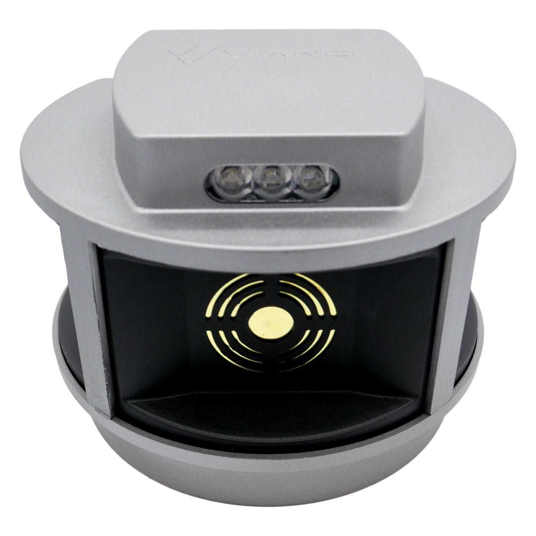 Ahuyentador de roedores, ahuyentador de martas, ahuyentador de ratones Viano, generador de ultrasonidos, panel estroboscópico, tres altavoces, Trio-Strob