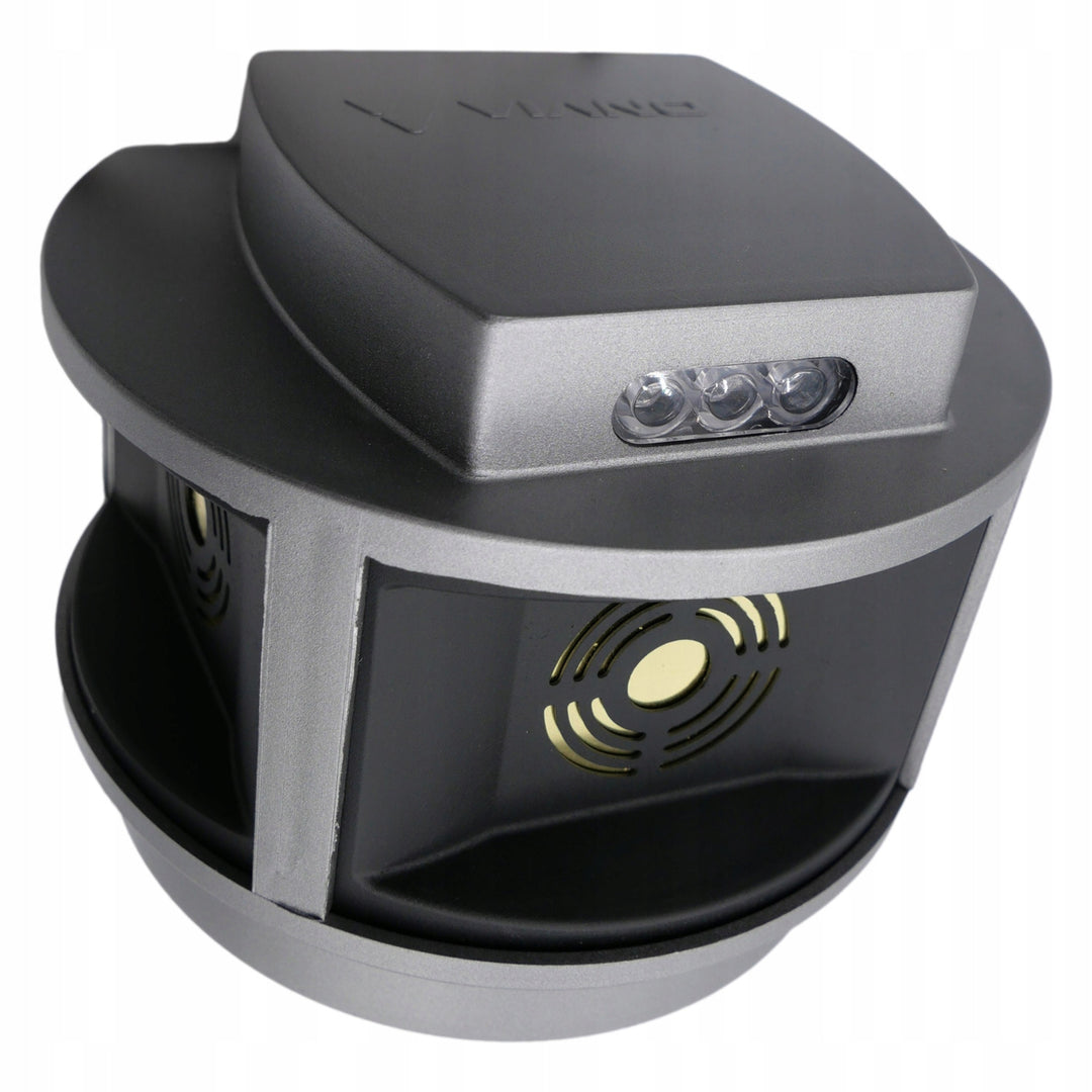 Ahuyentador de roedores, ahuyentador de martas, ahuyentador de ratones Viano, generador de ultrasonidos, panel estroboscópico, tres altavoces, Trio-Strob