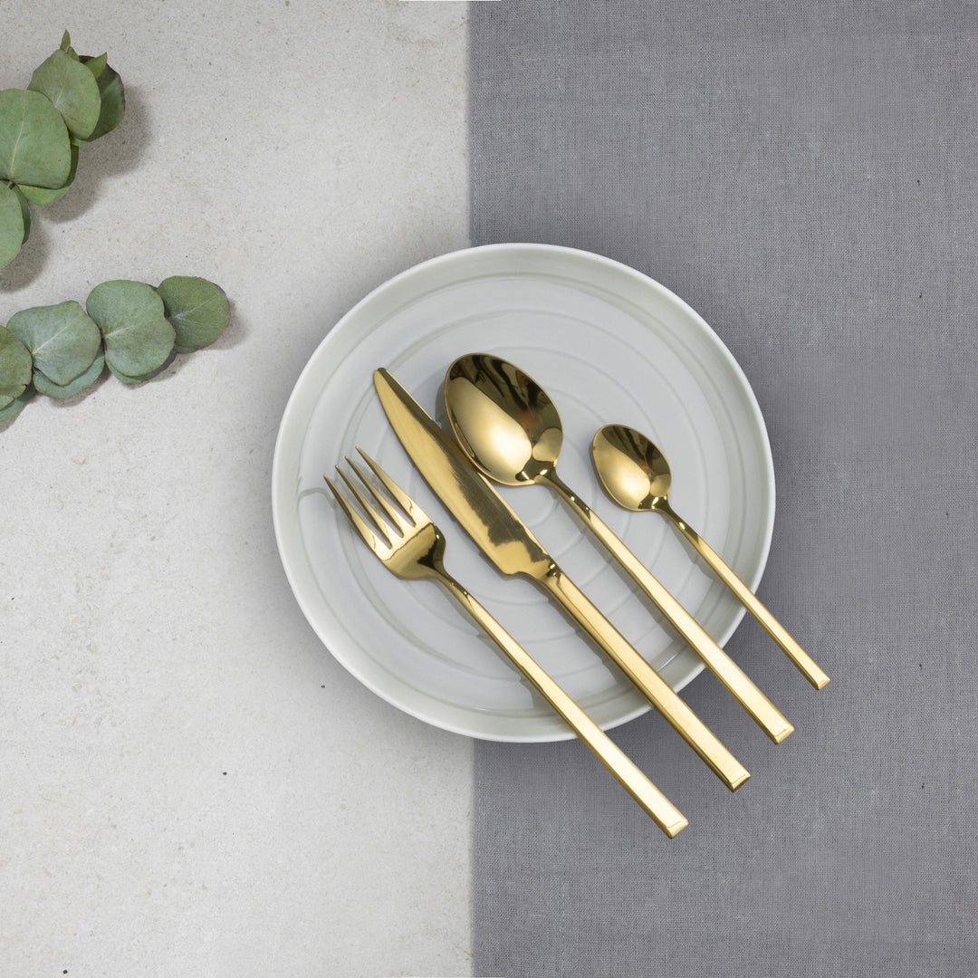 Juego de cubiertos para 6 personas Como Gold Caja de regalo de 24 piezas AMBITION