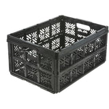 Keeeper Ida Cesto Plegable, 32L, Negro, Duradero y fácil de limpiar
