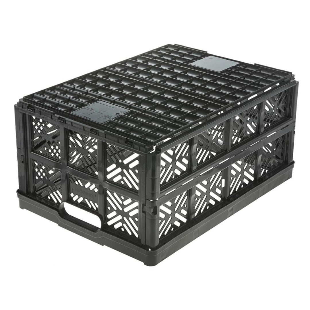 Keeeper Ida Cesto Plegable, 32L, Negro, Duradero y fácil de limpiar