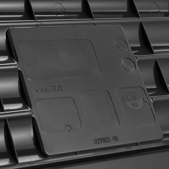 Keeeper Ida Cesto Plegable, 32L, Negro, Duradero y fácil de limpiar