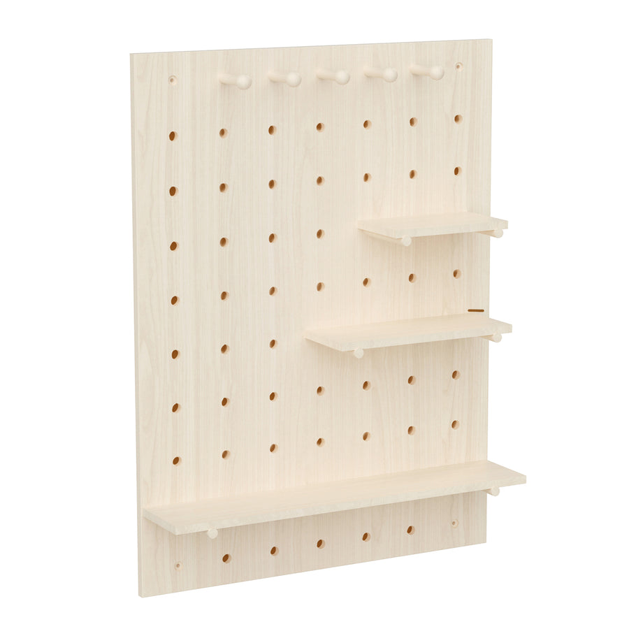 Organizador de madera para pizarra blanca Maclean, color madera clara, 60x80 cm, máx. 20 kg, MC-131 WD, 2 piezas