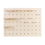 Organizador de madera para pizarra blanca Maclean, color madera clara, 60x80 cm, máx. 20 kg, MC-131 WD, 2 piezas