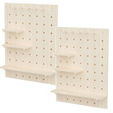 Organizador de madera para pizarra blanca Maclean, color madera clara, 60x80 cm, máx. 20 kg, MC-131 WD, 2 piezas