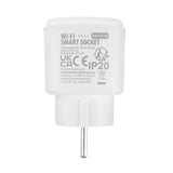 Enchufe WiFi GreenBlue con control remoto, compatible con Android/iOS/Alexa/Google Home, temporizador, medidor de potencia, máx. 16 A/3840 W, GB735 W