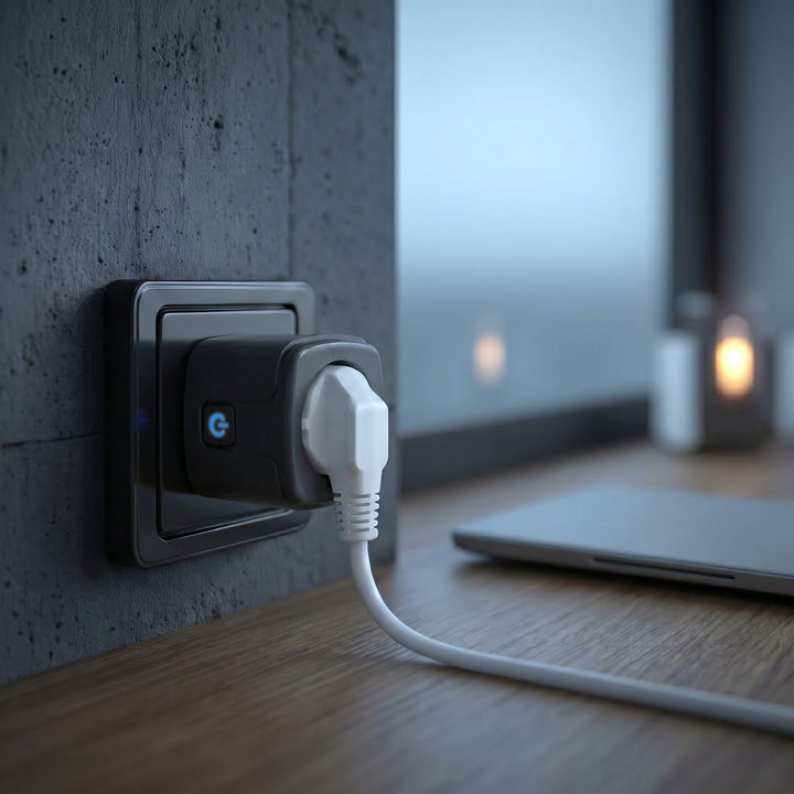 Toma de corriente WiFi GreenBlue con control remoto, compatible con Android/iOS/Alexa/Google Home, temporizador, medidor de potencia, máx. 16 A/3840 W, GB735 B