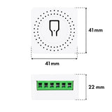 Relé WiFi empotrable GreenBlue, compatible con Android/iOS/Alexa/Google Home, 100-240 V CA, 50/60 Hz, máx. 16 A, para LED de 150 W, GB739