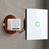 Relé WiFi empotrable GreenBlue, compatible con Android/iOS/Alexa/Google Home, 100-240 V CA, 50/60 Hz, máx. 16 A, para LED de 150 W, GB739