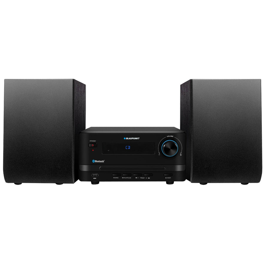 Microtorre Blaupunkt, potencia 45 W, radio FM, entrada AUX y conector USB, Bluetooth, MS14BT