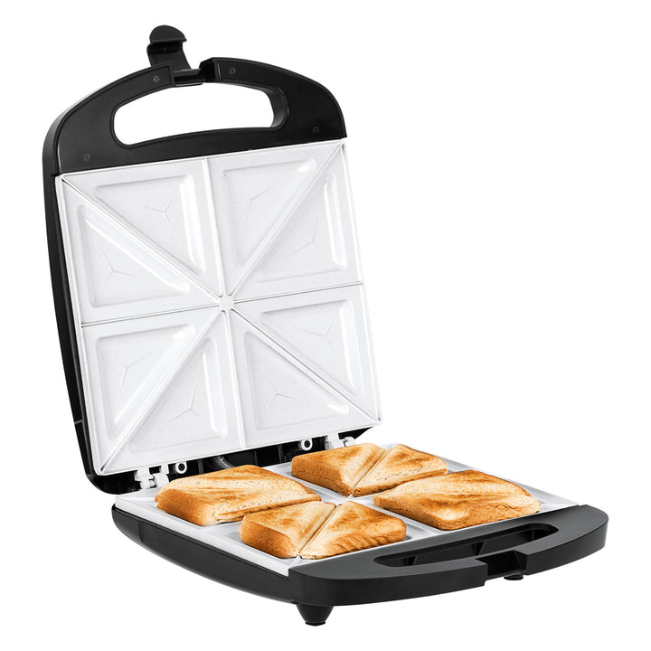 Tostadora de sándwiches Teesa, placas cerámicas, para 4 sándwiches, potencia máxima 1500 W, TSA3229B