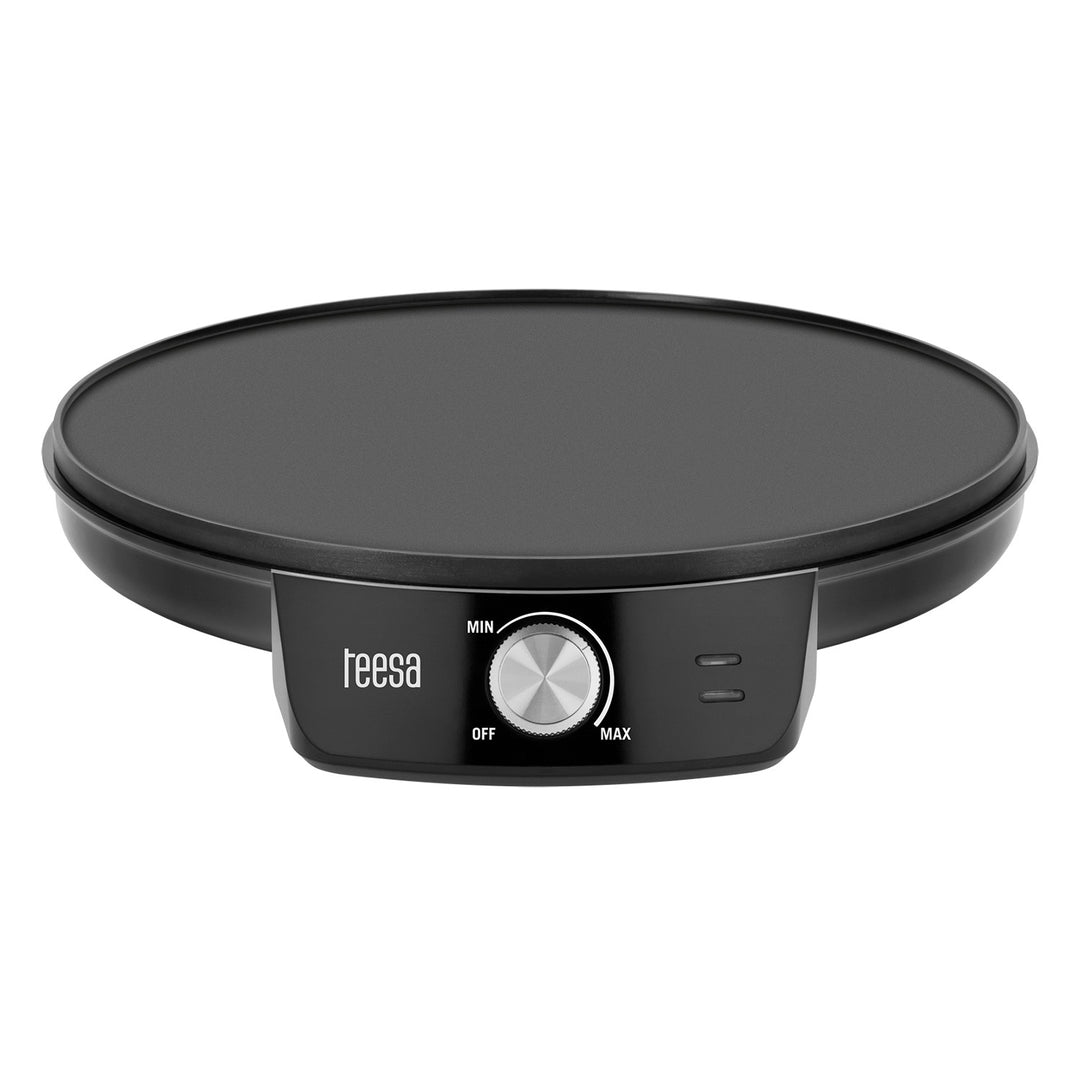 Crepera Teesa, sartén eléctrica para crepes, diámetro de la placa 30 cm, potencia 1200 W, TSA3235