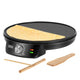 Crepera Teesa, sartén eléctrica para crepes, diámetro de la placa 30 cm, potencia 1200 W, TSA3235