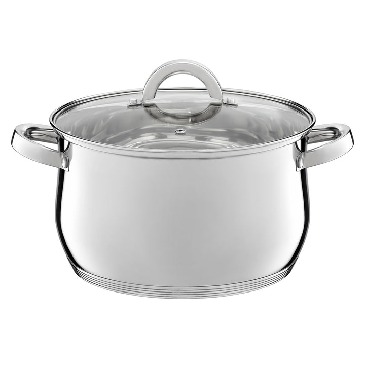 Juego de ollas Ambition, acero inoxidable, 8 piezas, fondo grueso, Berry