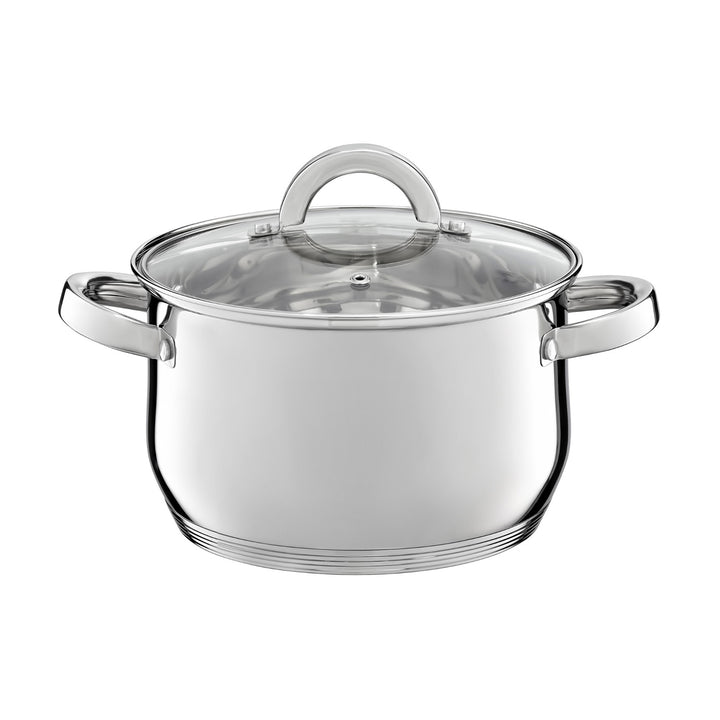 Juego de ollas Ambition, acero inoxidable, 8 piezas, fondo grueso, Berry