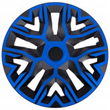 Tapacubos universales 14'' NRM The Best Bicolor azul-negro 4 unidades