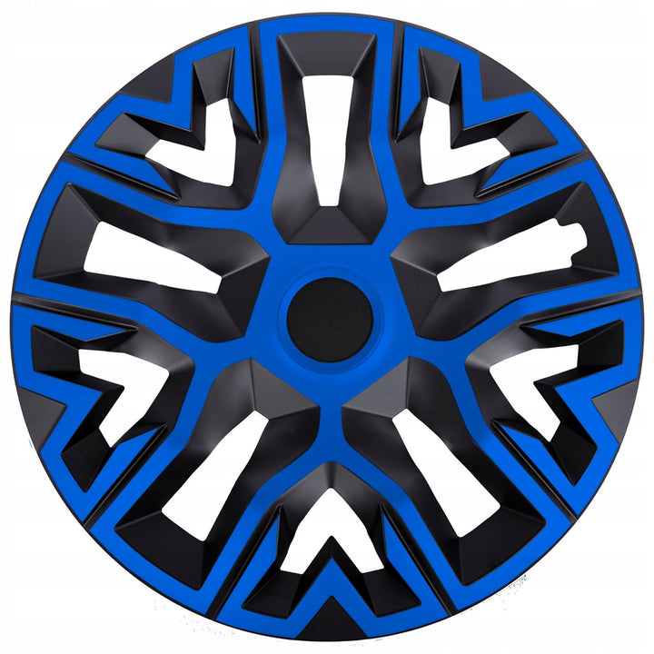 Tapacubos universales 16'' NRM The Best Bicolor azul-negro 4 unidades