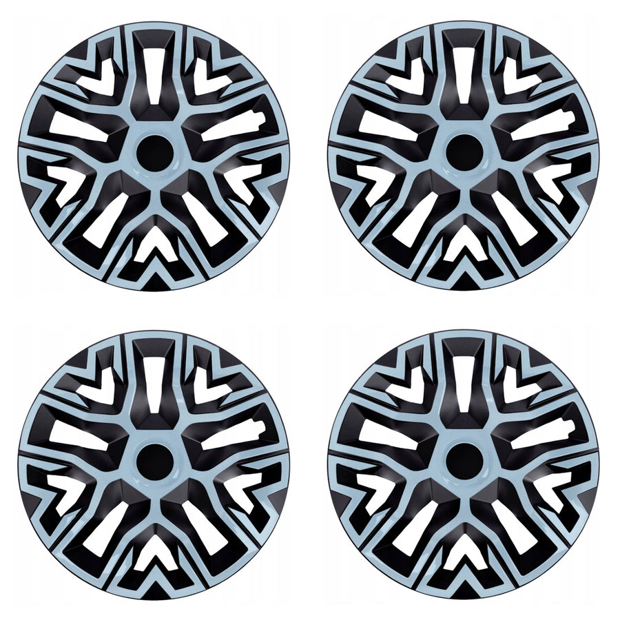 Tapacubos universales 16'' NRM The Best Bicolor azul/negro 4 unidades