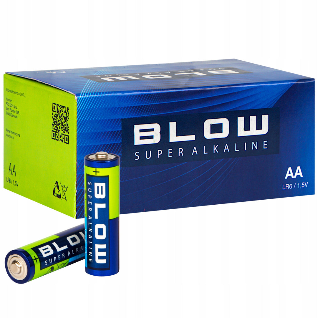 Pilas alcalinas AA Blow, LR6, voltaje 1,5 V, paquete de 40 unidades