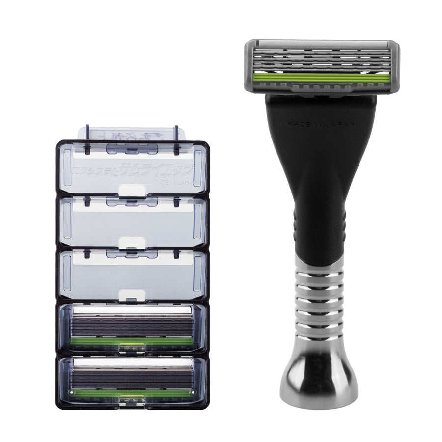 Maquinilla de afeitar con cuchillas recambiables Feather Butler PF-BT, 3 recambios