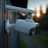 Cámara solar falsa, LED parpadeante, sensor de movimiento, iluminación LED, pegatina gratis, SOL1800S, 2 unidades