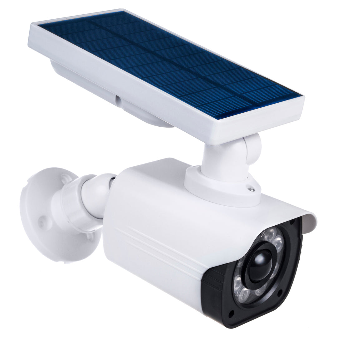 Cámara solar falsa, LED parpadeante, sensor de movimiento, iluminación LED, pegatina gratis, SOL1800S, 4 unidades