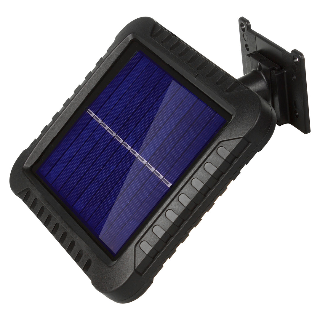 Proyector LED solar con sensor de movimiento Maclean, IP44, 5 W, 400 lm, 6000 K, batería de litio de 1300 mAh, 5,5 V CC MCE438, 4 unidades