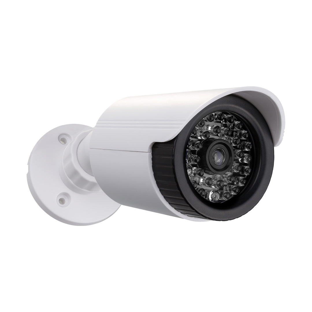Cámara tubular falsa, diodos LED IR, blanca, alimentación 2xAA (incluidas), ABS, IR1800 W
