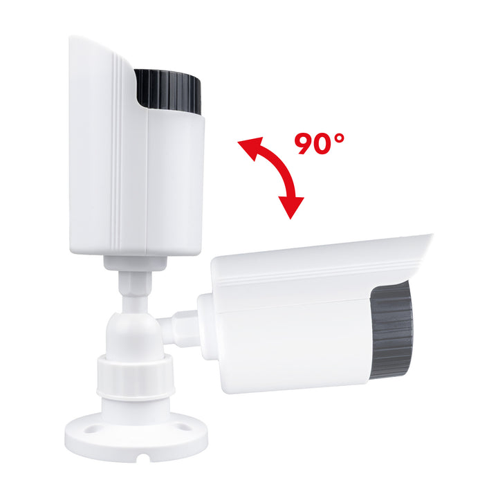 Cámara tubular falsa, diodos LED IR, blanca, alimentación 2xAA (incluidas), ABS, IR1800 W