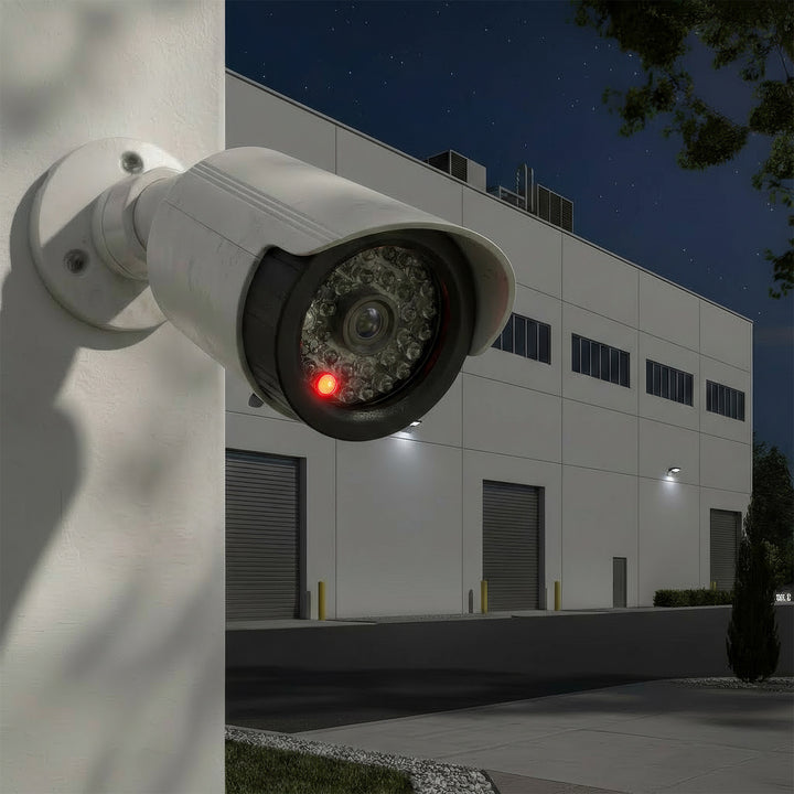 Cámara tubular falsa, diodos LED IR, blanca, alimentación 2xAA (incluidas), ABS, IR1800 W
