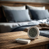 Estación meteorológica inalámbrica GreenBlue, temperatura IN/OUT, reloj, selección °C / °F, alcance hasta 60 m, GB162, 4 pilas AAA