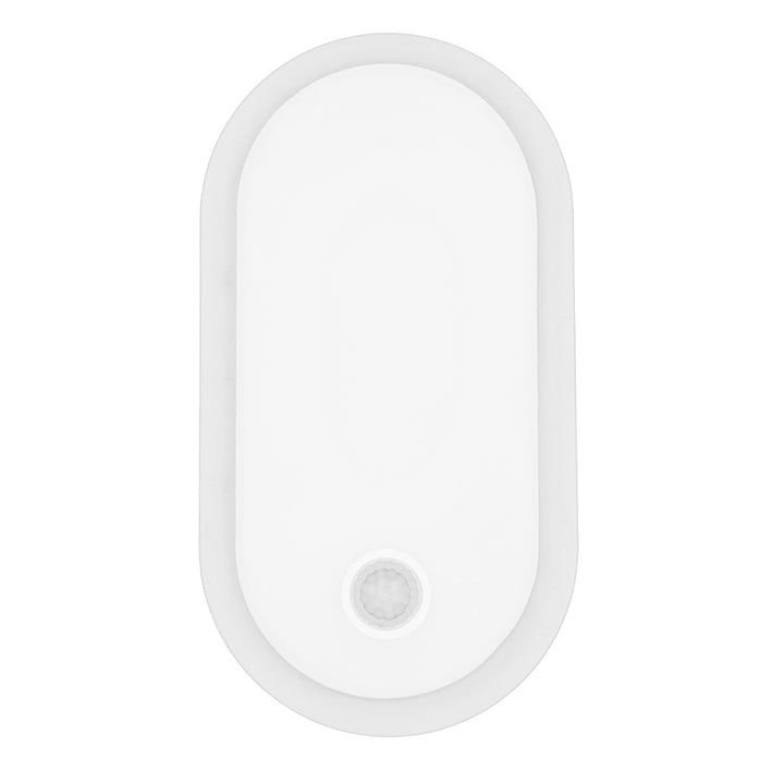 Lámpara LED con sensor de movimiento Maclean, sensor PIR, blanca, 10 W/15 W/18 W, IP65, posibilidad de cambiar la temperatura de color a 3000/4000/6000 K, MCE534 W