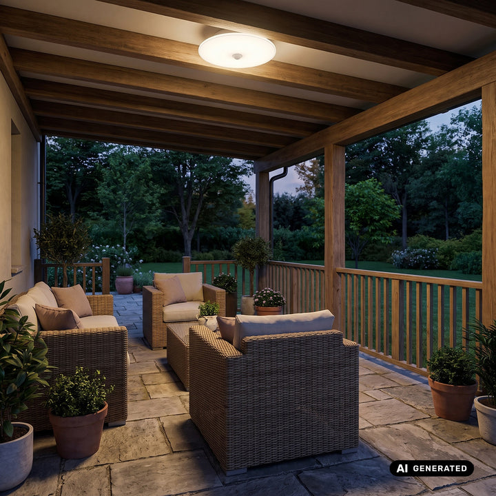 Lámpara LED con sensor PIR Maclean, de techo, 15 W, 1300 lm, IP54, 220-240 V~ 50/60 Hz, MCE537