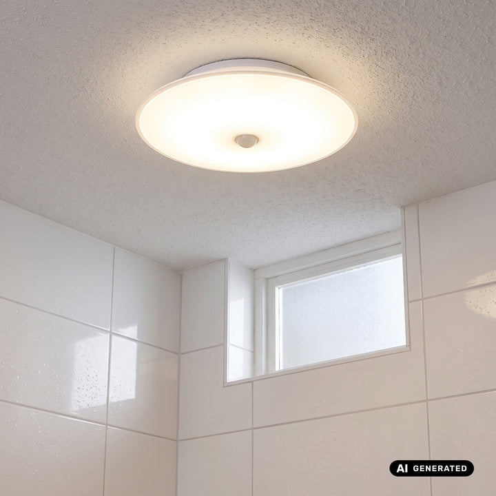Lámpara LED con sensor PIR Maclean, de techo, 15 W, 1300 lm, IP54, 220-240 V~ 50/60 Hz, MCE537