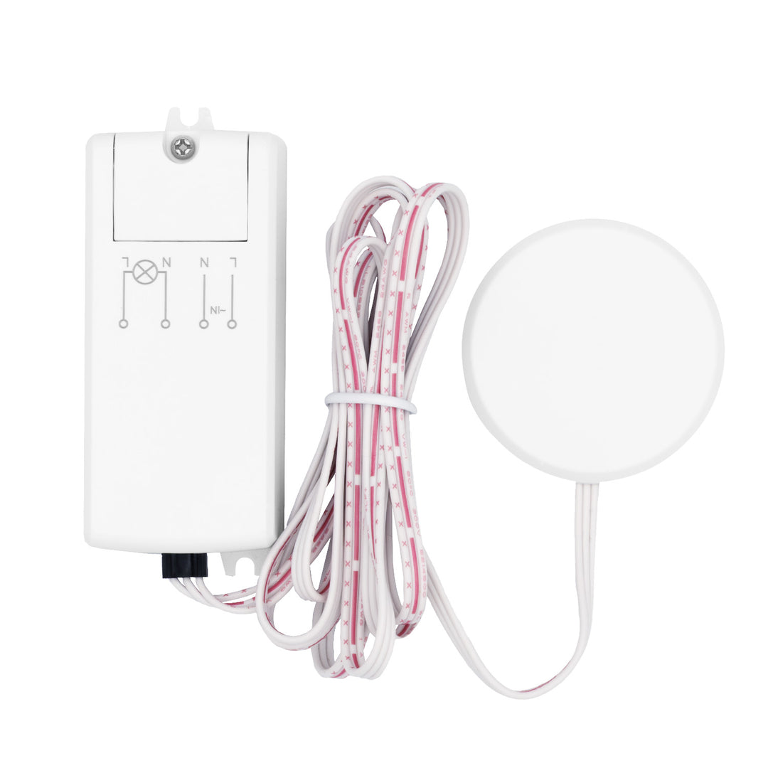 Interruptor táctil empotrable Maclean, <40 mm, 110-240 V CA, carga máxima de 600 W para LED, MCE824